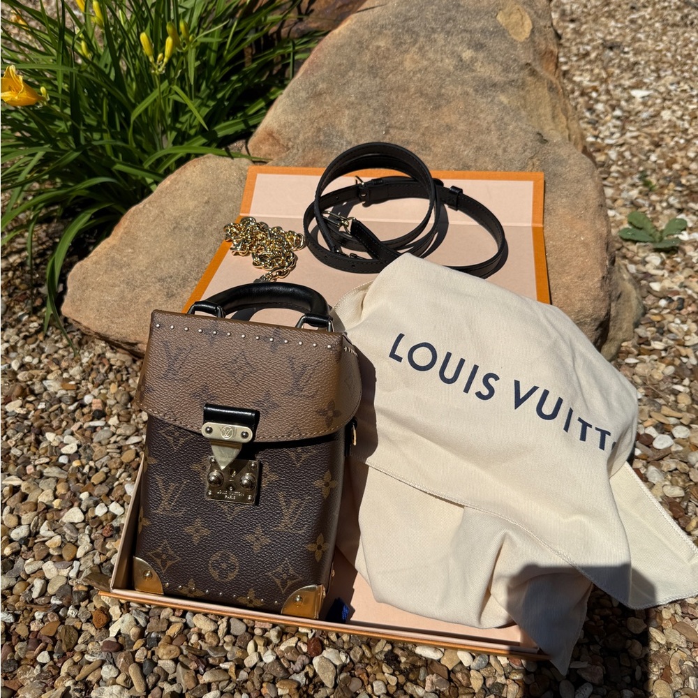 Louis Vuitton Brown Camera Box NEW
